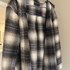 Kith Women's Plaid Jacket - Black and Cream